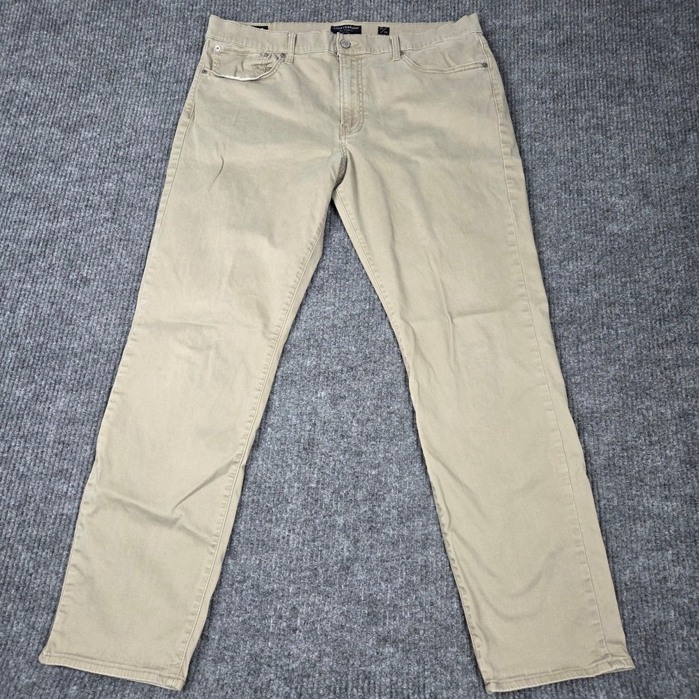 Lucky Brand 121 Slim Straight Khaki Tan Pants Mens 38x32 26295